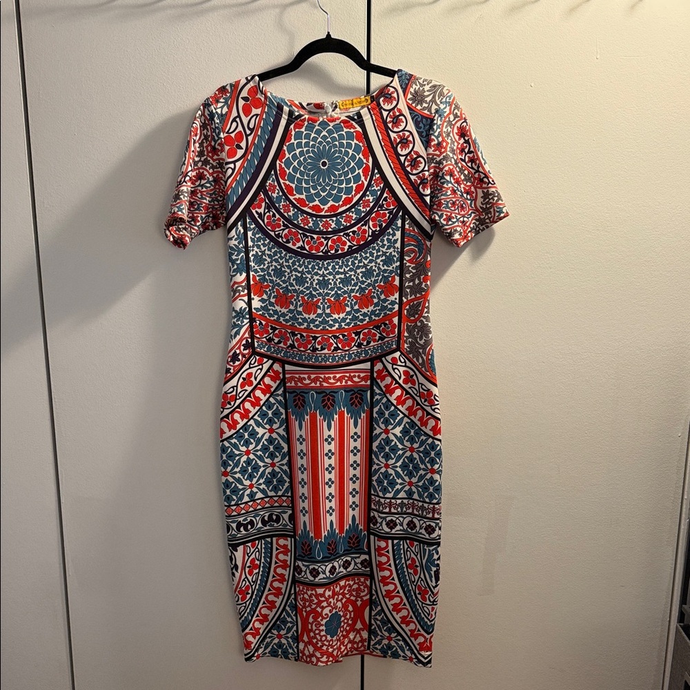 Anthropologie Geometric Midi Dress